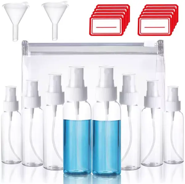 8 botellas vacías con spray + accesorios 8 botellas vacías con spray + accesorios