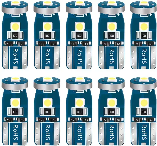 10 Bombillas LED W5W T10 para coche 10 Bombillas LED W5W T10 para coche