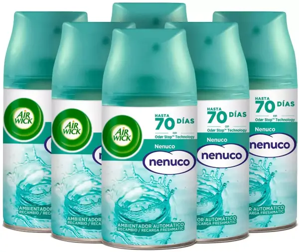 Pack de 6 spray de fragancia Nenuco Air Wick Freshmatic Pack de 6 spray de fragancia Nenuco Air Wick Freshmatic