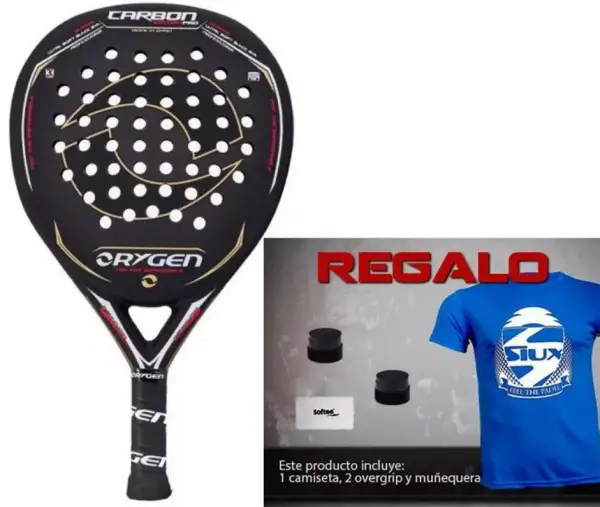 Pala Orygen Carbon Edition PRO + regalos Pala Orygen Carbon Edition PRO + regalos
