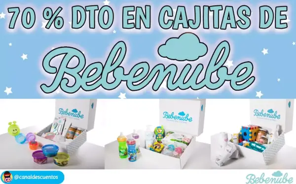 70% en las cajitas de Bebenube 70% en las cajitas de Bebenube