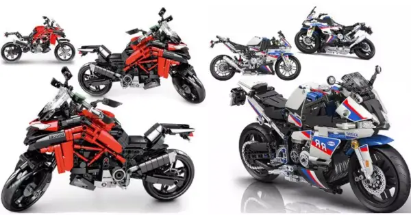 Motocicleta de construcción 710pcs Motocicleta de construcción 710pcs