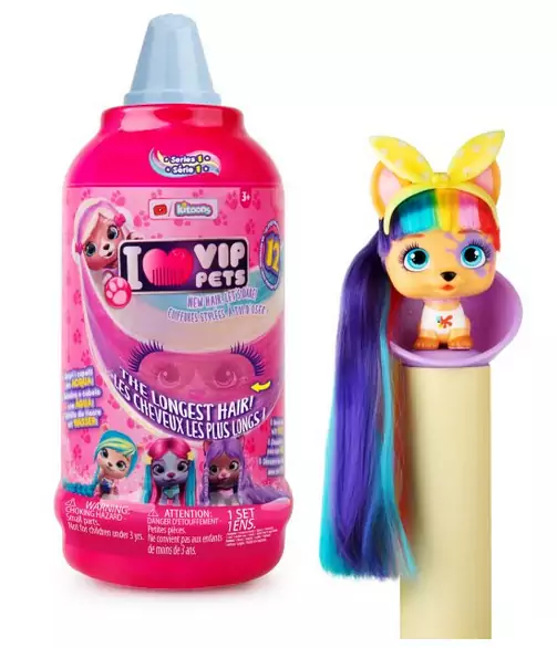 Mini Muñecas Perritas coleccionables con pelo largo a peinar Vip Pets Mini Muñecas Perritas coleccionables con pelo largo a peinar Vip Pets