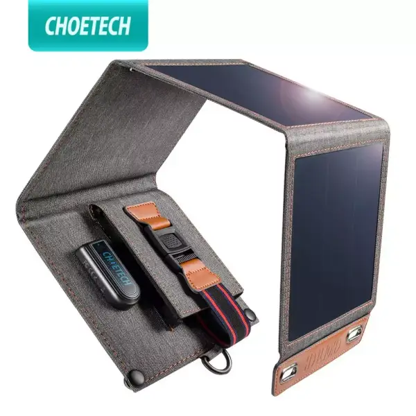 Cargador Solar USB 14W plegable Cargador Solar USB 14W plegable