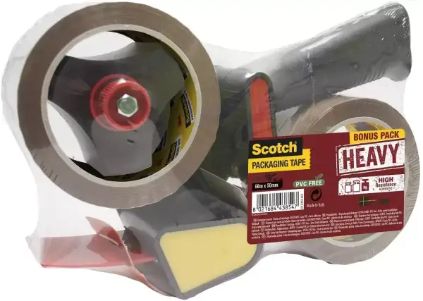 Cinta de embalaje Scotch 2 rollos y 1 dispensador Cinta de embalaje Scotch 2 rollos y 1 dispensador