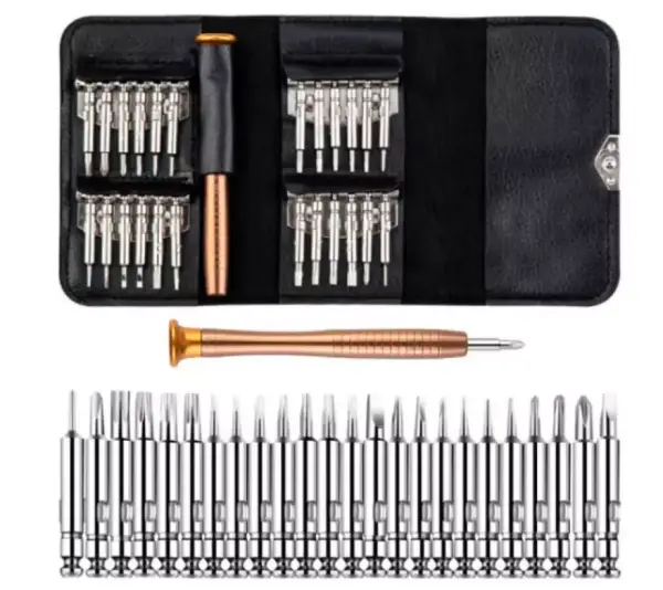 Estuche de reparaciones con 25 cabezales Estuche de reparaciones con 25 cabezales