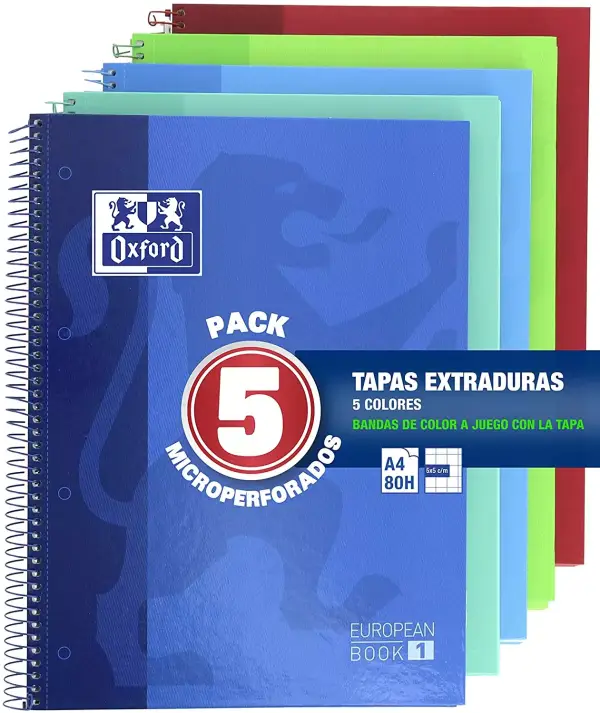 Pack de 5 Cuadernos Oxford Classic Pack de 5 Cuadernos Oxford Classic