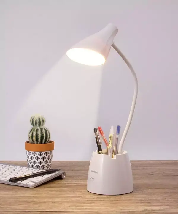 Lámpara de escritorio LED con Portalápices Lámpara de escritorio LED con Portalápices