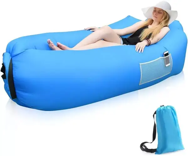 Sofá hinchable con bolsa de transporte Sofá hinchable con bolsa de transporte