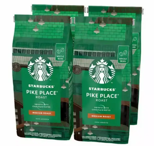 4x 450gr Café Pike Place STARBUCKS 4x 450gr Café Pike Place STARBUCKS