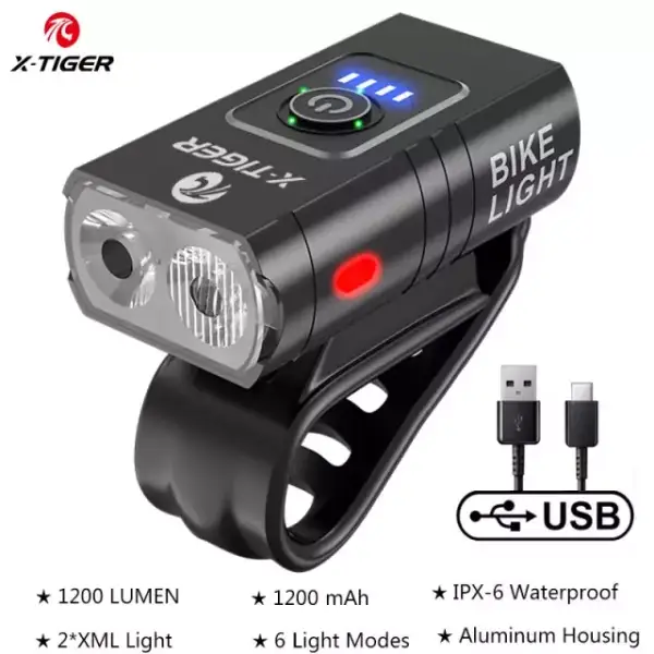 Lámpara X-Tiger para bicicleta Lámpara X-Tiger para bicicleta