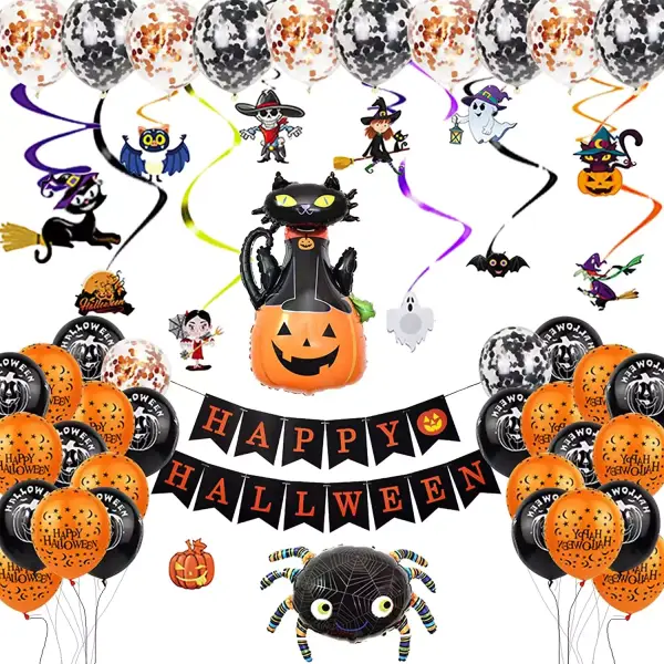 49 Piezas de decoración para Halloween 49 Piezas de decoración para Halloween
