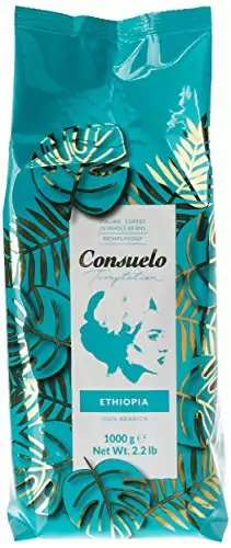 Café de Etiopía en grano Consuelo, 2 paquetes de 1 kg Café de Etiopía en grano Consuelo, 2 paquetes de 1 kg