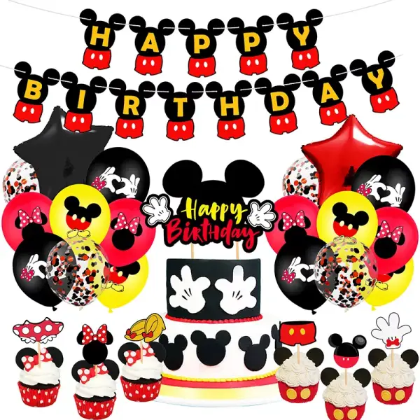Decoración cumpleaños Mickey Decoración cumpleaños Mickey