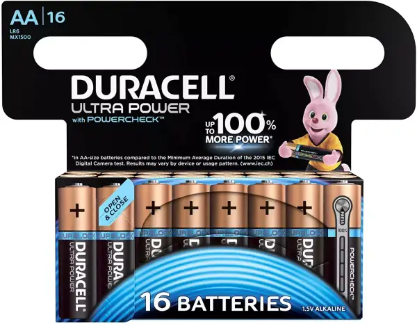 16 pilas AA Duracell Ultra Power 16 pilas AA Duracell Ultra Power