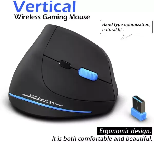 Ratón inalámbrico vertical ergonómico Ratón inalámbrico vertical ergonómico