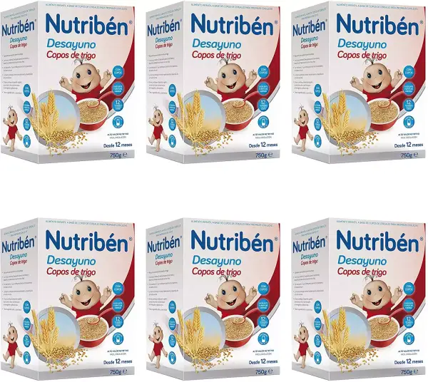 Nutribén Papillas Desayuno pack 6 x 750g Nutribén Papillas Desayuno pack 6 x 750g