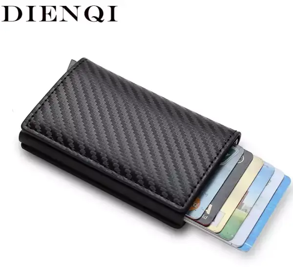 Cartera de cuero con protección RFID Cartera de cuero con protección RFID