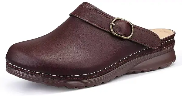 Zuecos de cuero para mujer Zuecos de cuero para mujer
