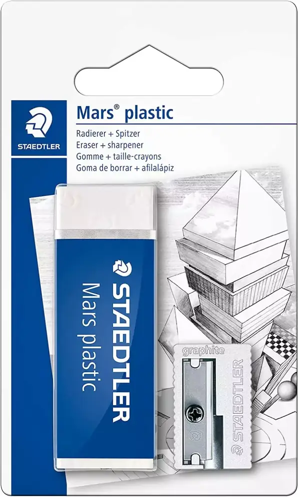 Staedtler goma de borrar + sacapuntas de acero Staedtler goma de borrar + sacapuntas de acero