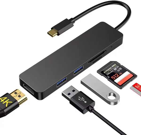 HUB USB-C Thunderbolt3 5 en 1 HUB USB-C Thunderbolt3 5 en 1