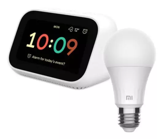 Bundle Xiaomi: Mi Smart Clock + Bombilla inteligente Xiaomi LED Bundle Xiaomi: Mi Smart Clock + Bombilla inteligente Xiaomi LED