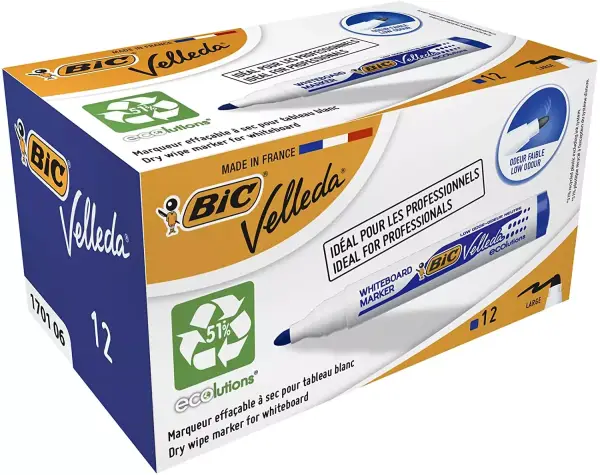 Caja 12 Rotuladores BIC para pizarra blanca Caja 12 Rotuladores BIC para pizarra blanca