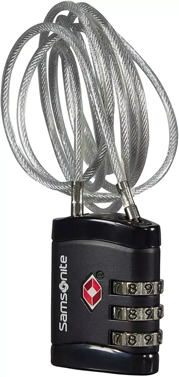 Candado para equipaje Samsonite TSA Long Cable Candado para equipaje Samsonite TSA Long Cable