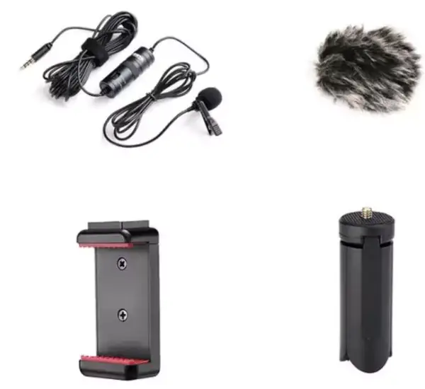 Micrófono de solapa amplificado BOYA BY-M1 Pro + accesorios Micrófono de solapa amplificado BOYA BY-M1 Pro + accesorios