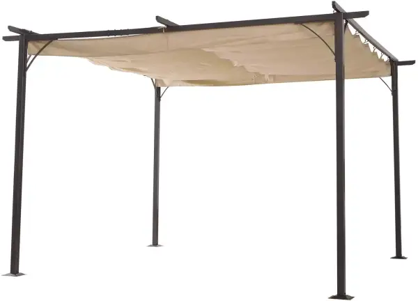 Pérgola de metal 3.5x3.5m con techo Pérgola de metal 3.5x3.5m con techo