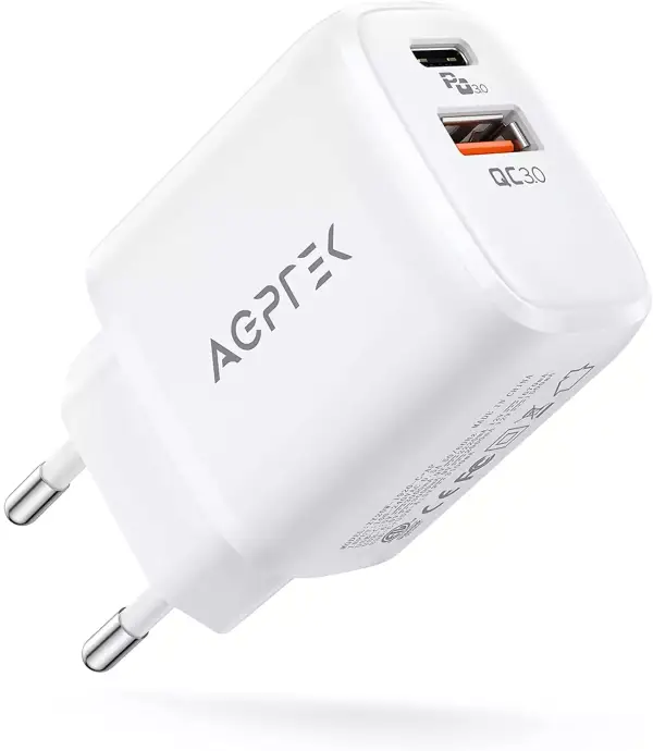 AGPTEK Cargador USB 3.0 + USB C AGPTEK Cargador USB 3.0 + USB C