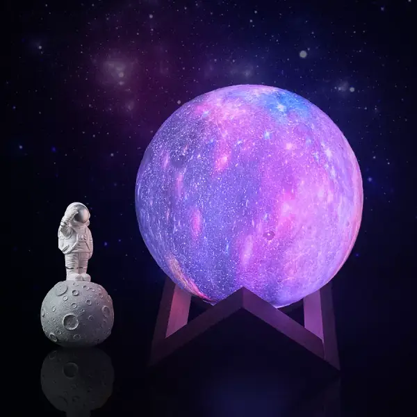 Luz LED forma luna 3D Luz LED forma luna 3D