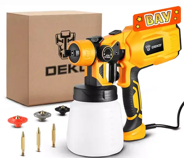 Pistola de pulverización eléctrica Deko 550W 800ML Pistola de pulverización eléctrica Deko 550W 800ML