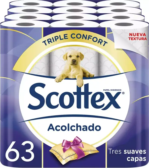 189 rollos Scottex Acolchado 189 rollos Scottex Acolchado