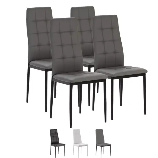 Set de 4 sillas Chelsea tapizadas Set de 4 sillas Chelsea tapizadas