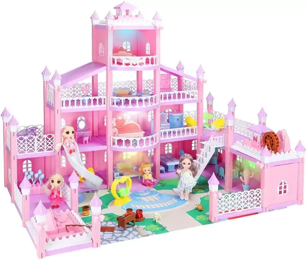 Casa de muñecas Kainsy de 4 pisos Casa de muñecas Kainsy de 4 pisos