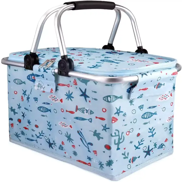 Cesta Picnic Plegable con Asa 22L Minterest Cesta Picnic Plegable con Asa 22L Minterest