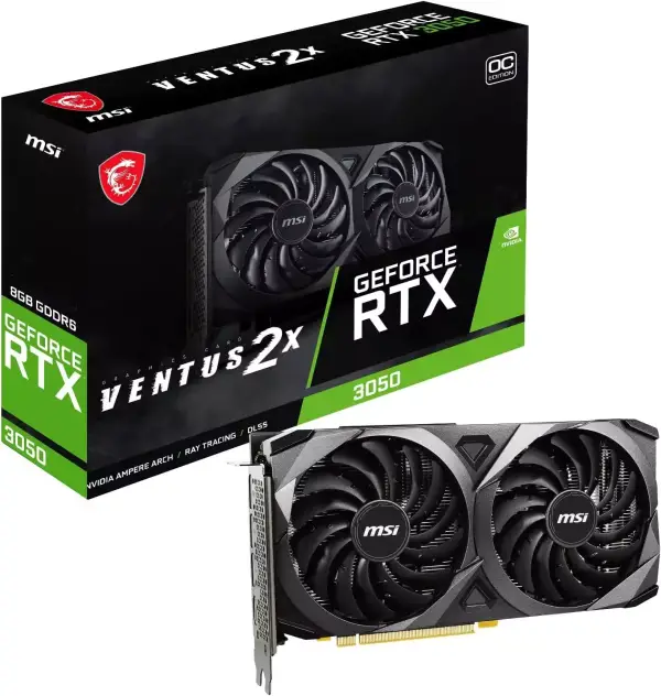 MSI GeForce RTX 3050 VENTUS 2X 8G OC MSI GeForce RTX 3050 VENTUS 2X 8G OC