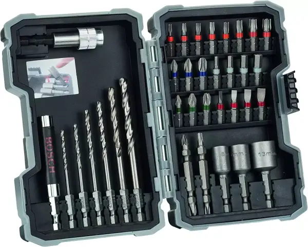 Set de 35 unidades Brocas y Puntas de Atornillar Bosch Set de 35 unidades Brocas y Puntas de Atornillar Bosch