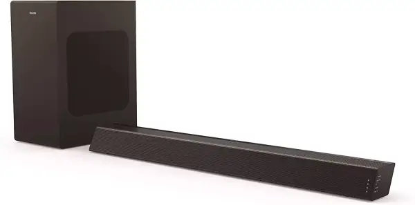 Barra de sonido con subwoofer inalámbrico Philips 2.1 300W Barra de sonido con subwoofer inalámbrico Philips 2.1 300W