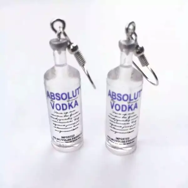 Pendientes botella vodka Pendientes botella vodka