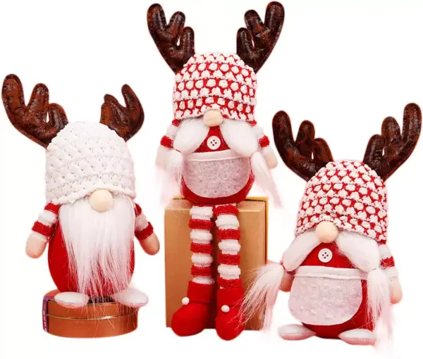 Juego de 3 gnomos para navidad Juego de 3 gnomos para navidad