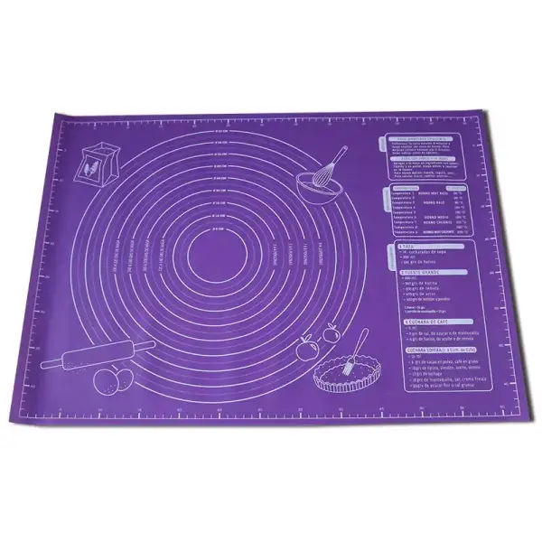 Alfombrilla de silicona grande antiadherente para amasar Alfombrilla de silicona grande antiadherente para amasar