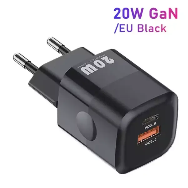 Cargador de pared GaN PD 20W Cargador de pared GaN PD 20W