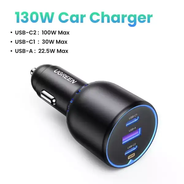 Ugreen cargador de coche de 130W Ugreen cargador de coche de 130W
