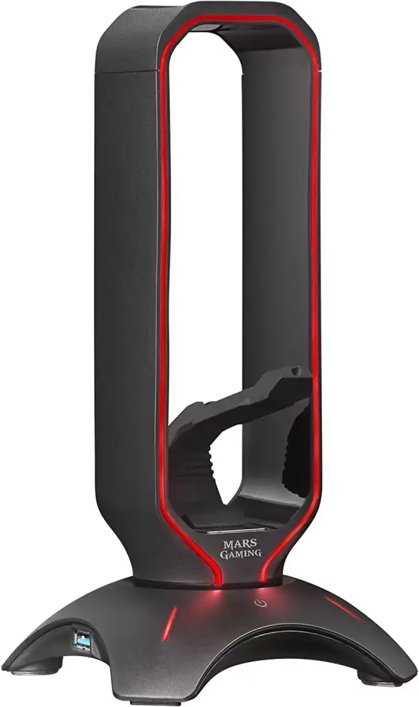 Soporte de auriculares Mars Gaming + Hub 3.0 + Bungee Soporte de auriculares Mars Gaming + Hub 3.0 + Bungee