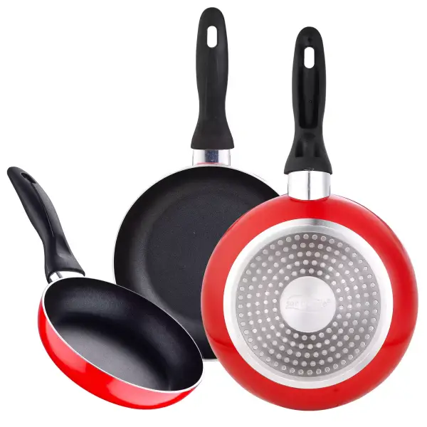 Juego de 3 sartenes antiadherentes 16/20/24 cm SAN IGNACIO Juego de 3 sartenes antiadherentes 16/20/24 cm SAN IGNACIO