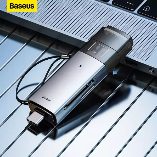Baseus lector de tarjetas USB C y USB 3,0 Baseus lector de tarjetas USB C y USB 3,0