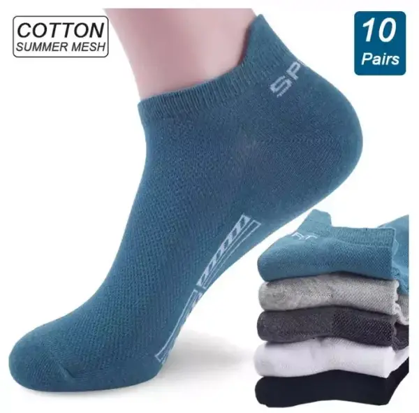Pack 10 calcetines tobilleros transpirables Pack 10 calcetines tobilleros transpirables