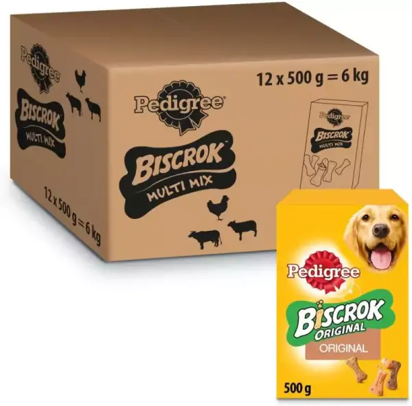 12 packs Pedigree Biscrock Galletas 500g 12 packs Pedigree Biscrock Galletas 500g